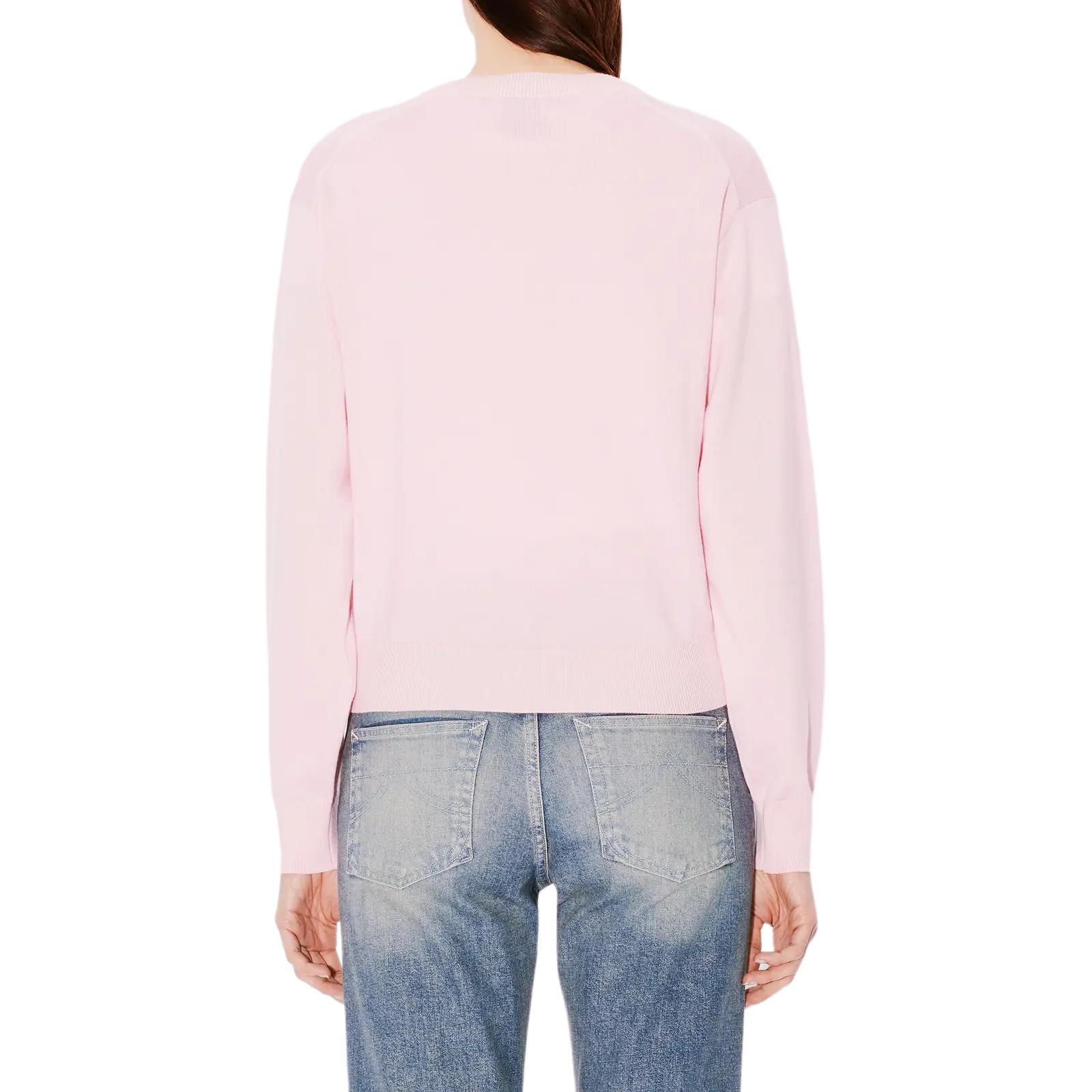 Shop (W) KENZO SS24 花卉刺绣粉色针织开衫毛衣 FE62CA4763LB-34