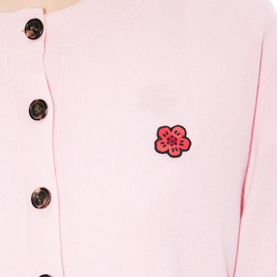 (W) KENZO SS24 花卉刺绣粉色针织开衫毛衣 FE62CA4763LB-34 Purchase (W) KENZO SS24 花卉刺绣粉色针织开衫毛衣 FE62CA4763LB-34
