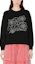 Purchase (Women) KENZO SS24 Floral Letter Crewneck Pullover Sweatshirt Black FE62SW1654MF-99J