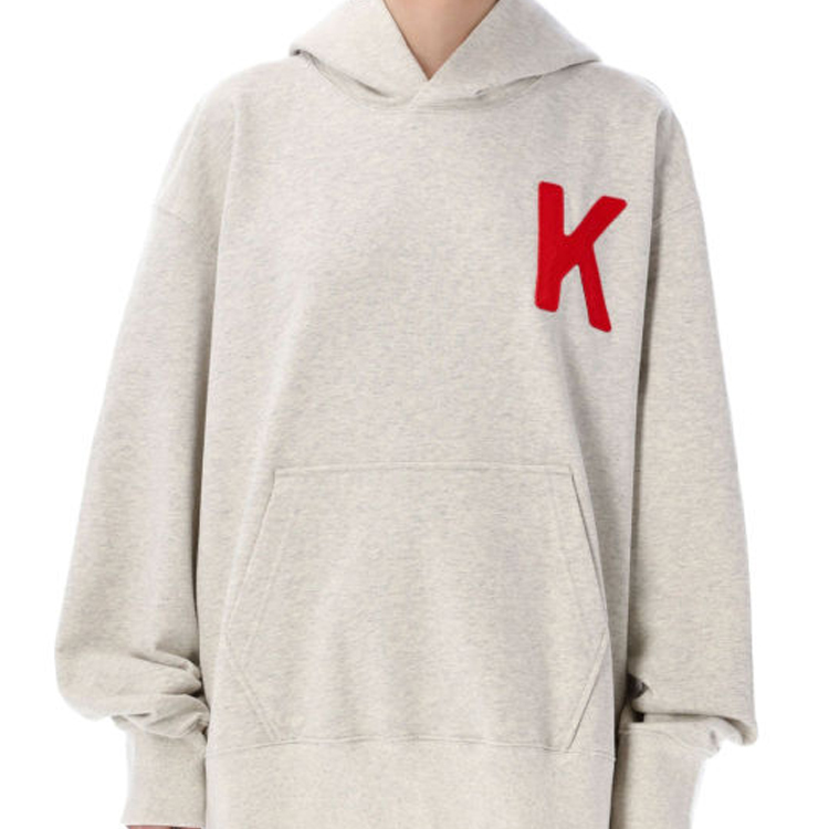 Details for (Women) KENZO SS24  Grey Tiger Print Logo Long-Sleeve Crewneck Sweatshirt FE58SW0114MFK-93