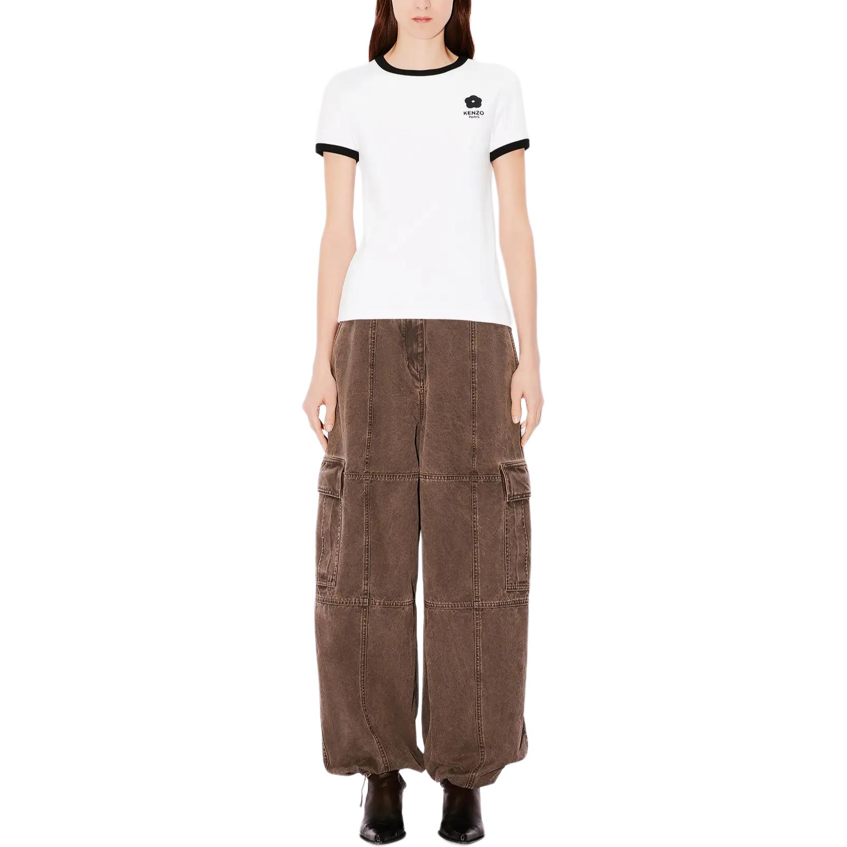 (Women) KENZO SS24  Logo Print Crewneck Short Sleeve T-Shirt White FE62TS1294SR-01 圖 4