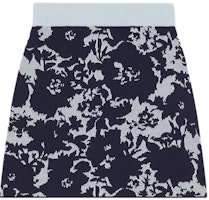 (W) 겐조 SS24 미드나잇 블루 플로럴 카모 미니 스커트. FE52JU4513CG-77 Lookbook (W) 겐조 SS24 미드나잇 블루 플로럴 카모 미니 스커트. FE52JU4513CG-77