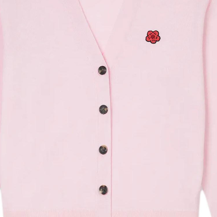 Purchase (W) KENZO SS24 粉色花卉刺繡鈕扣針織開襟衫 FE62CA4753LB-34