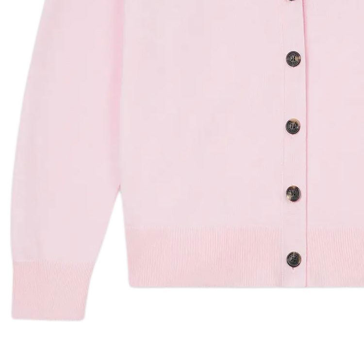 Details for (W) KENZO SS24 粉色花卉刺繡鈕扣針織開襟衫 FE62CA4753LB-34