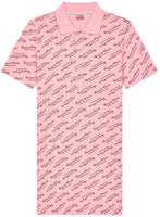 (Women) KENZO SS24 Pink Logo Print Short Sleeve Dress. FE52RO7524PV-34 (Women) KENZO SS24 Pink Logo Print Short Sleeve Dress. FE52RO7524PV-34