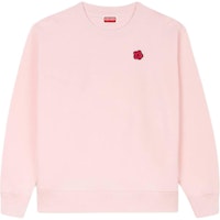 (Women) KENZO SS24 Pink Sweatshirt with Floral Embroidery Lettering. FE62SW1614MF-34 (Women) KENZO SS24 Pink Sweatshirt with Floral Embroidery Lettering. FE62SW1614MF-34
