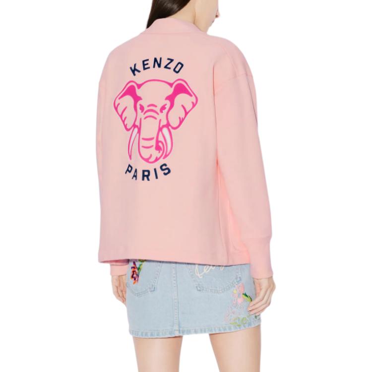 Purchase (W) KENZO SS24 Kardigan Rajutan Logo Gajah V-Leher - Edisi Tahun Naga. FE52SW1374ME-34