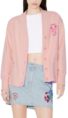 (W) KENZO SS24 Kardigan Rajutan Logo Gajah V-Leher - Edisi Tahun Naga. FE52SW1374ME-34 Details for (W) KENZO SS24 Kardigan Rajutan Logo Gajah V-Leher - Edisi Tahun Naga. FE52SW1374ME-34