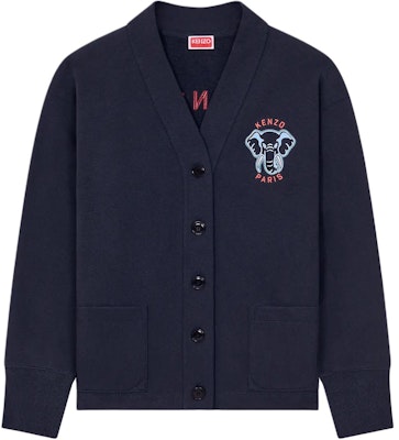 (W) KENZO SS24 Kardigan Rajutan Logo Gajah V-Leher - Edisi Tahun Naga. FE52SW1374ME-34 Cheap (W) KENZO SS24 Kardigan Rajutan Logo Gajah V-Leher - Edisi Tahun Naga. FE52SW1374ME-34