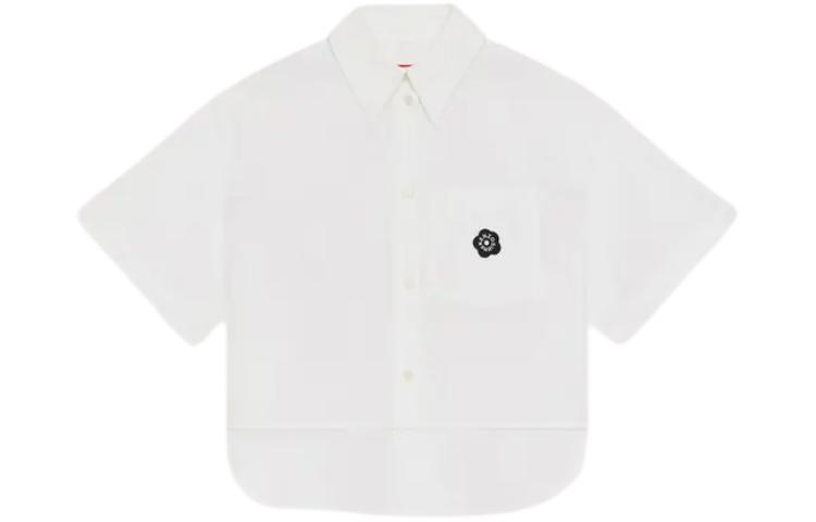 Order (W) KENZO SS24 白色短袖短款衬衫 FE52CH2469LH-01