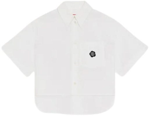 (W) KENZO SS24 白色短袖短款衬衫 FE52CH2469LH-01 Order (W) KENZO SS24 白色短袖短款衬衫 FE52CH2469LH-01
