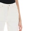 Details for (Women) KENZO SS24 White Straight-Leg Jeans with Back Logo Patch. FE52DP2106W4-WT