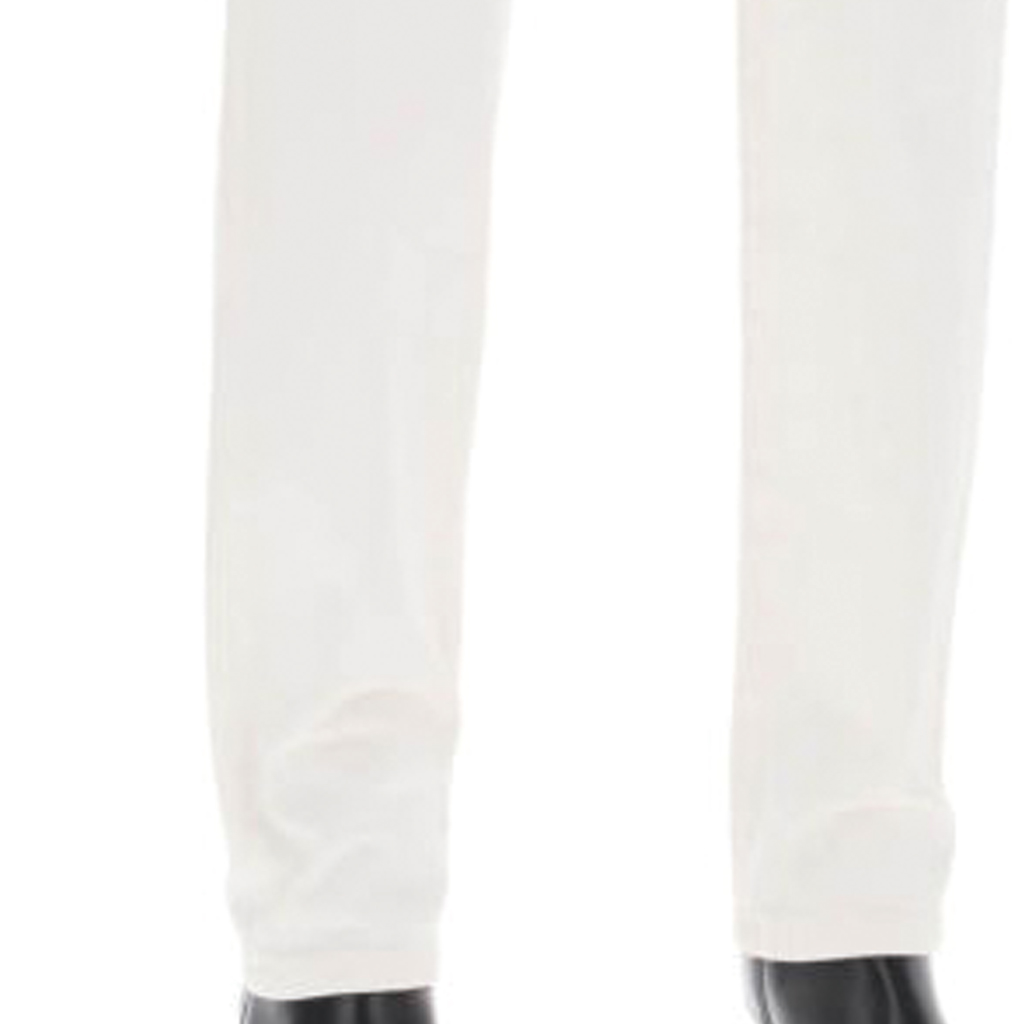 Cheap (Women) KENZO SS24  White Straight-Leg Jeans with Back Logo Patch. FE52DP2106W4-WT