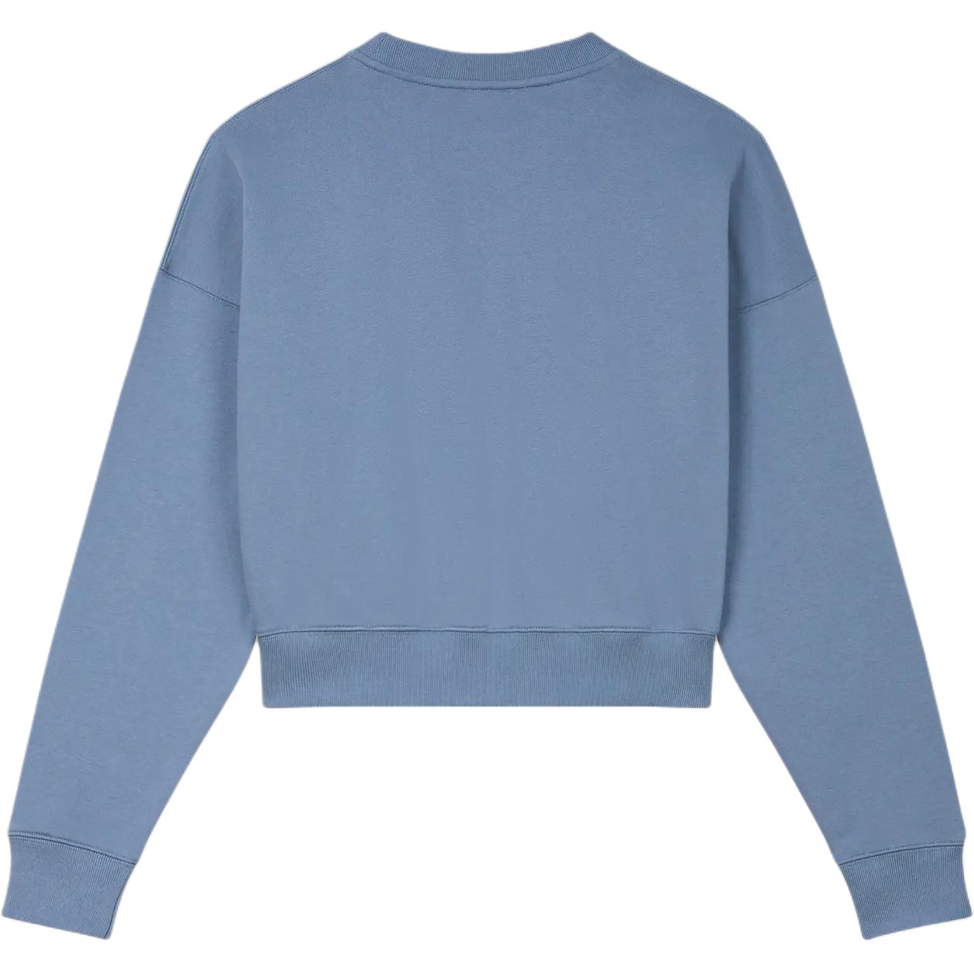 (Women) Kenzo SS24 Blue Crewneck Pullover Sweatshirt with Logo Embroidery FE62SW1564MI-67 圖 3
