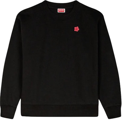 (Women) KENZO SS24 Floral Logo Print Crewneck Long-Sleeve Sweatshirt Women Black FE62SW1614MF-99J Order (Women) KENZO SS24 Floral Logo Print Crewneck Long-Sleeve Sweatshirt Women Black FE62SW1614MF-99J