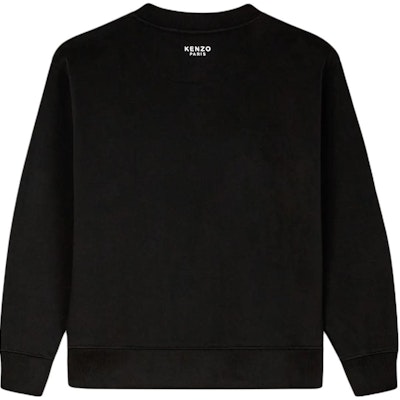 (Women) KENZO SS24 Floral Logo Print Crewneck Long-Sleeve Sweatshirt Women Black FE62SW1614MF-99J Lookbook (Women) KENZO SS24 Floral Logo Print Crewneck Long-Sleeve Sweatshirt Women Black FE62SW1614MF-99J