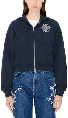 (W) Kenzo SS24 标志拉链连帽卫衣带口袋 - 深蓝色 FE62SW1524MI-79 Purchase (W) Kenzo SS24 标志拉链连帽卫衣带口袋 - 深蓝色 FE62SW1524MI-79