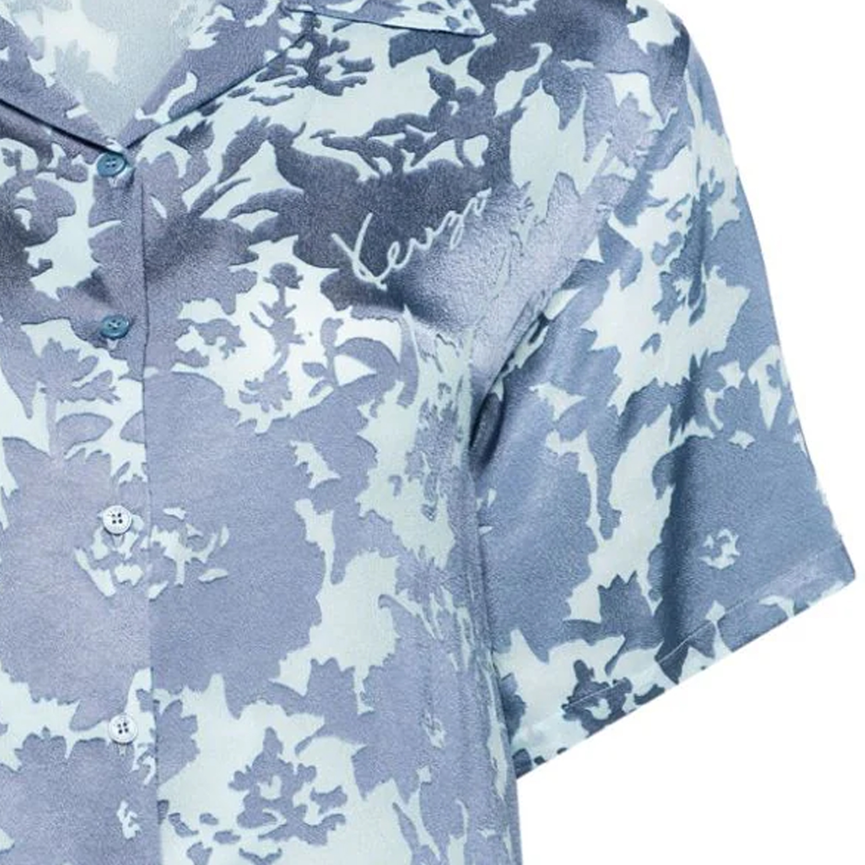 (Women) KENZO SS24 Mesh Letter Logo Loose Fit Short Sleeve Shirt Women Royal Blue FE52CH0719JE-67 圖 8