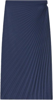 (W) KENZO SS24 Dress Wanita Logo Pleated Midi Casual Biru Hitam. FE62JU2909FO-79 Buy (W) KENZO SS24 Dress Wanita Logo Pleated Midi Casual Biru Hitam. FE62JU2909FO-79