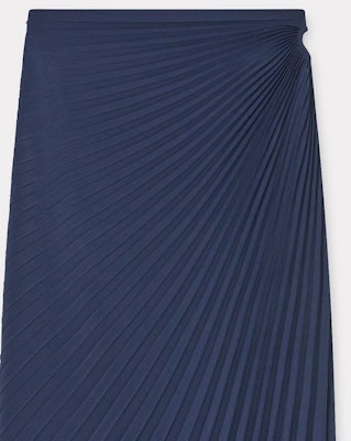 (W) KENZO SS24 Dress Wanita Logo Pleated Midi Casual Biru Hitam. FE62JU2909FO-79 Shop (W) KENZO SS24 Dress Wanita Logo Pleated Midi Casual Biru Hitam. FE62JU2909FO-79