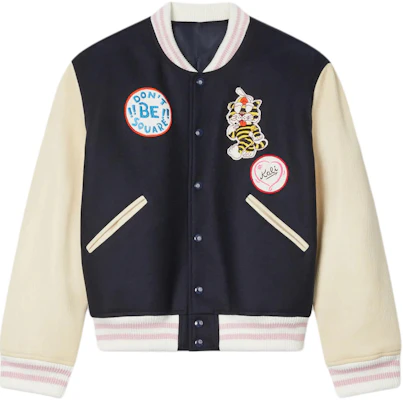 (Women) KENZO SS26 Loose Fit Baseball Collar Jacket with Ribbed Badge Trim FG52BL2489ON-76 Buy (Women) KENZO SS26 Loose Fit Baseball Collar Jacket with Ribbed Badge Trim FG52BL2489ON-76