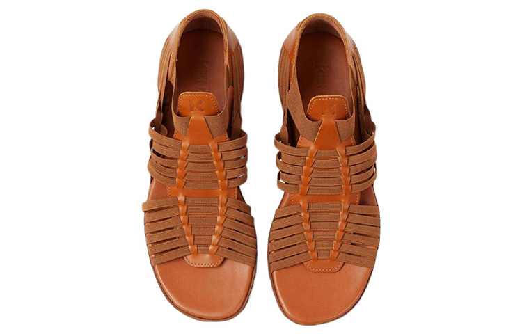 Lookbook (W) Kenzo Takada K3 'Sandalia de Cuero Beige Profundo' FB52SD190L66-13