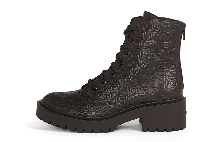 (Women) Kenzo Takada KENZO 'Black Embossed Leather Booties' FC52BT340L79-99