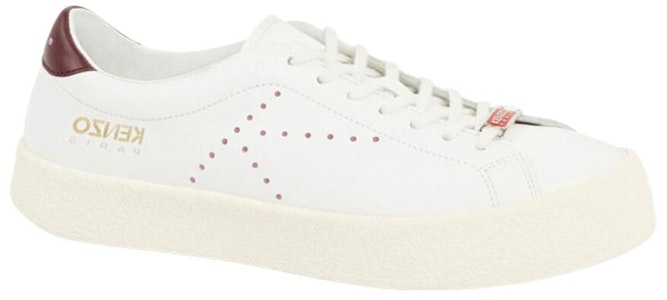 (W) Kenzo Takada KENZO Kulit Lace-Up Low-Top 'Burgundy Putih' FC62SN030L50.01 Order (W) Kenzo Takada KENZO Kulit Lace-Up Low-Top 'Burgundy Putih' FC62SN030L50.01