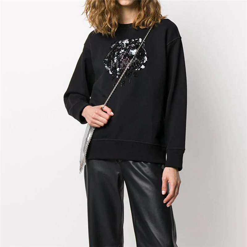 Lookbook (W) KENZO 老虎珠繡黑色棉質衛衣 Jumper. FA52SW9014XN-99