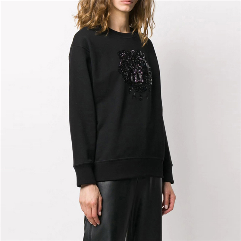 Purchase (W) KENZO 老虎珠繡黑色棉質衛衣 Jumper. FA52SW9014XN-99