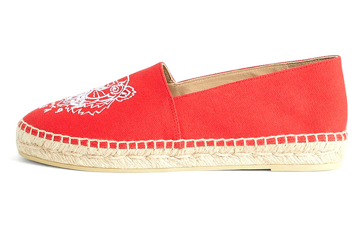 (Women) Kenzo Tiger Canvas Espadrilles 'Red Embroidery' FB52ES180F8021-35
