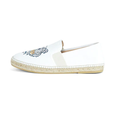 (W) Kenzo Tiger Canvas Espadrilles 'White'