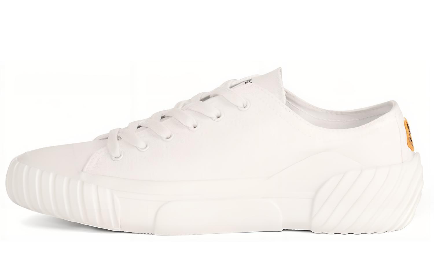 (W) Kenzo Tiger Crest Canvas Sneakers 'White'
