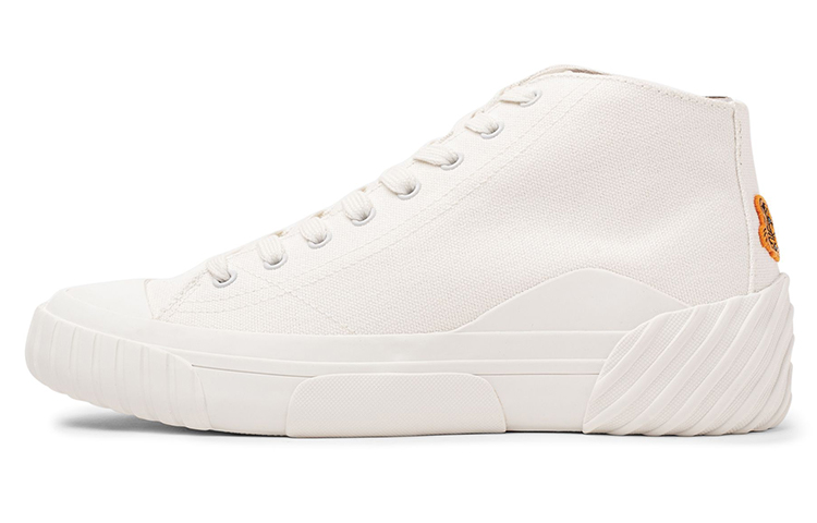 Buy (Women) Kenzo Tiger Crest High-Top Canvas 'White' FB62SN440F50-01