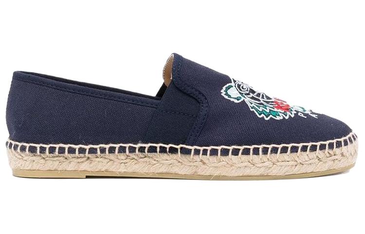 Order KENZO 高田賢三 虎頭刺繡漁夫鞋 女款 海軍藍
