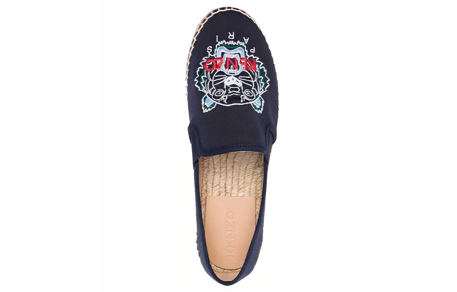 Purchase KENZO 高田賢三 虎頭刺繡漁夫鞋 女款 海軍藍