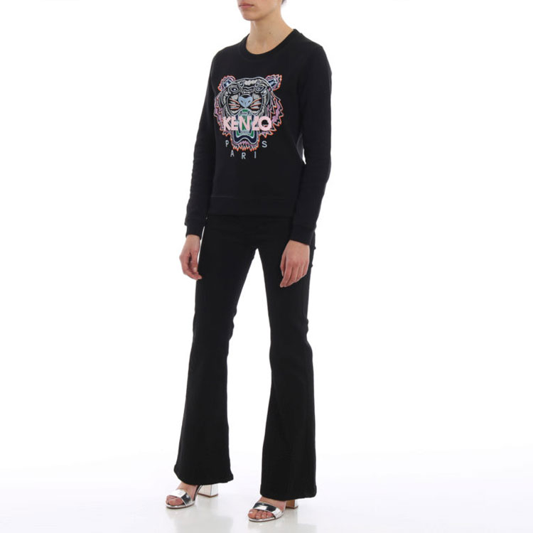 Purchase (W) 겐조 타이거 자수 스웻셔츠 블랙 F952SW7054XA-99