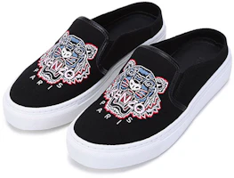 Lookbook (W) Kenzo 虎头刺绣布料穆勒鞋 '黑色' FC52SN105F71-99