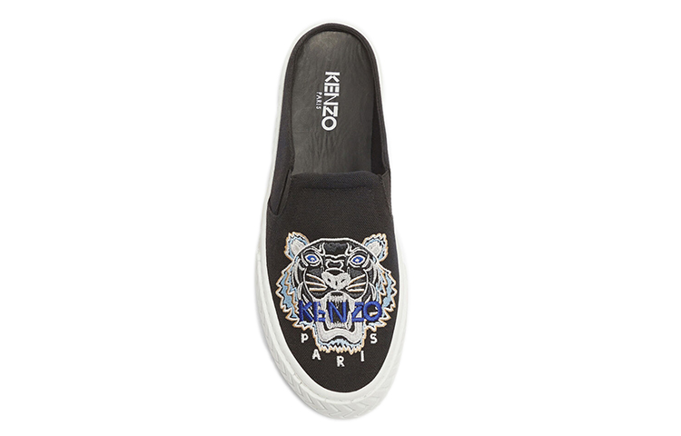 Shop (W) Kenzo Tijger Borduurwerk Low-Top Slip-On ''Zwart'' FA52SN202F70-99