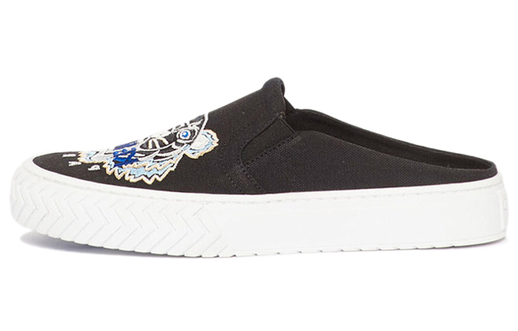 (Women) Kenzo Tiger Embroidery Low-Top Slip-On 'Black' FA52SN202F70-99