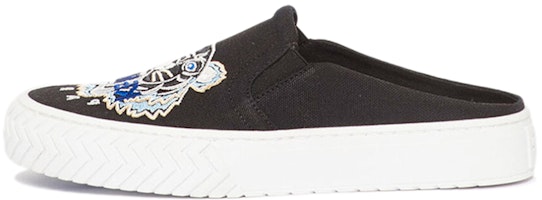 (Women) Kenzo Tiger Embroidery Low-Top Slip-On 'Black' FA52SN202F70-99 (Women) Kenzo Tiger Embroidery Low-Top Slip-On 'Black' FA52SN202F70-99