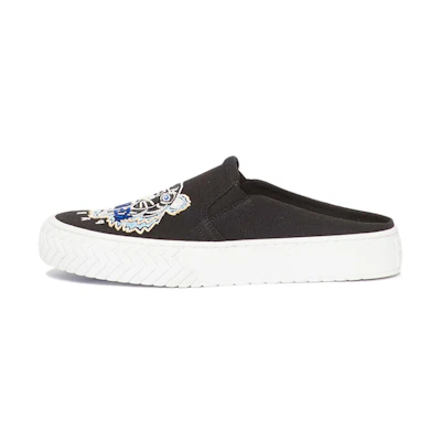 (W) Kenzo Tiger Embroidery Low-Top Slip-On 'Black'