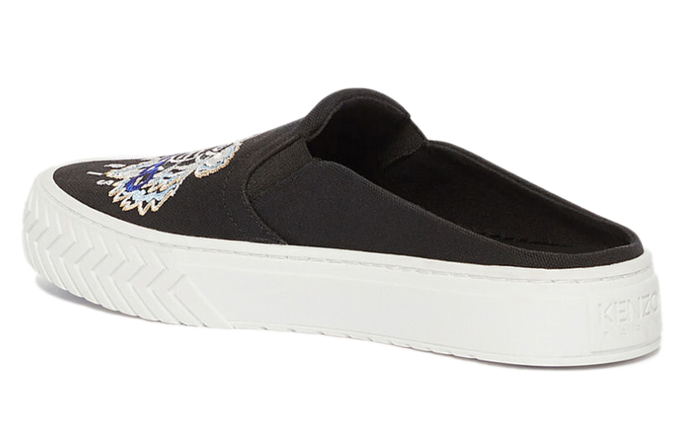 (W) Kenzo Tiger Embroidery Low-Top Slip-On 'Black' 圖 5