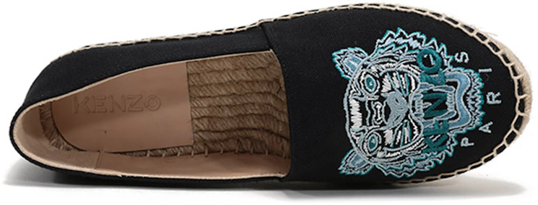 (W) Kenzo Tiger Borduurwerk Gevlochten Hennep Vissersschoenen ''Zwart'' FA62ES180F70-99 Purchase (W) Kenzo Tiger Borduurwerk Gevlochten Hennep Vissersschoenen ''Zwart'' FA62ES180F70-99