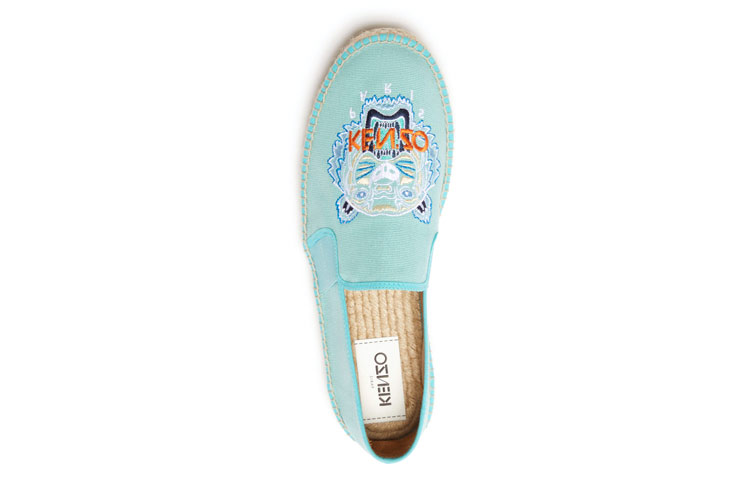 Shop (W) Kenzo Sepatu Espadrilles 'Water Blue' Tiger F965ES188F7060-39