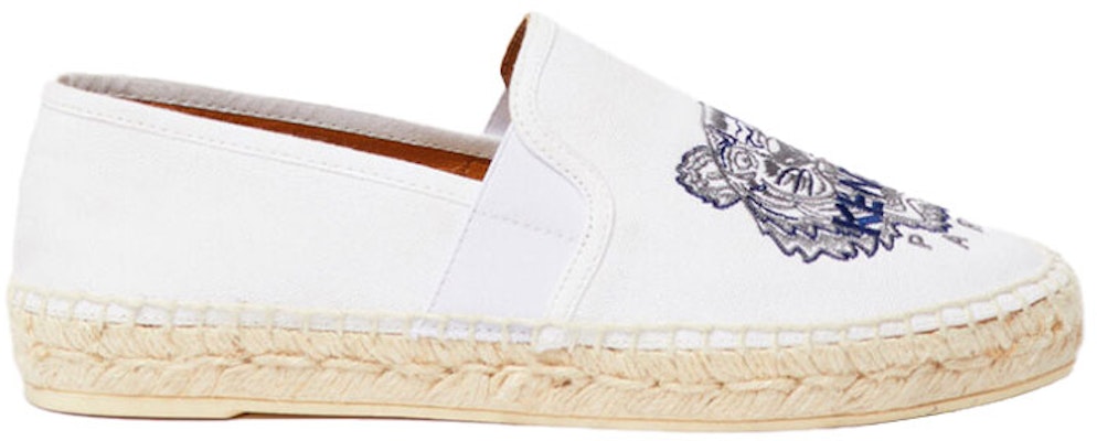 (Women) Kenzo Tiger Espadrilles White 'Simply Comfortable Fashion Casual Flats' F952ES188F7001-35 Order (Women) Kenzo Tiger Espadrilles White 'Simply Comfortable Fashion Casual Flats' F952ES188F7001-35