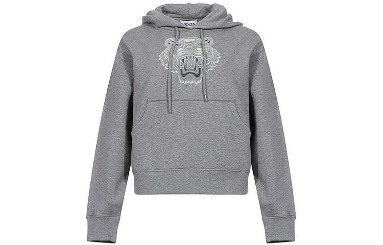 Order (W) Kenzo 老虎标志宽松版灰色连帽衫 女款 FA62SW7804XG-94