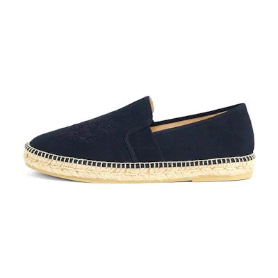 (W) Kenzo Tiger Stretch Canvas Slip-On 'Navy Blue'