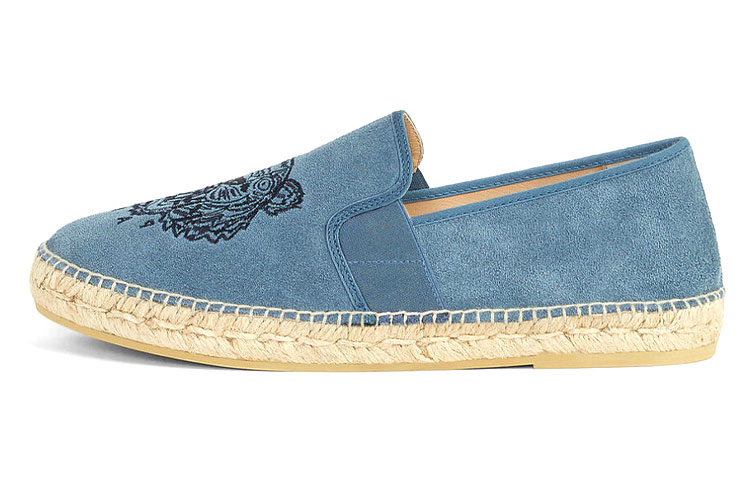 (Women) Kenzo Tiger Stretch Suede Espadrilles 'Glacier Blue' FA65ES188L7562-39