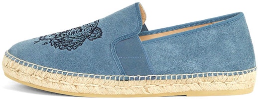 (Women) Kenzo Tiger Stretch Suede Espadrilles 'Glacier Blue' FA65ES188L7562-39 (Women) Kenzo Tiger Stretch Suede Espadrilles 'Glacier Blue' FA65ES188L7562-39